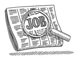 43644818-newspaper-job-loupe-drawing